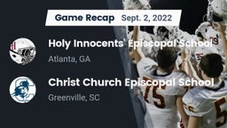 Recap: Holy Innocents' Episcopal School vs. Christ Church Episcopal School 2022