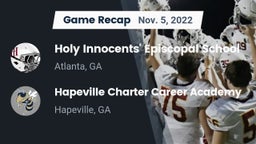 Recap: Holy Innocents' Episcopal School vs. Hapeville Charter Career Academy 2022