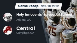 Recap: Holy Innocents' Episcopal School vs. Central  2022