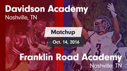 Matchup: Davidson Academy vs. Franklin Road Academy 2016