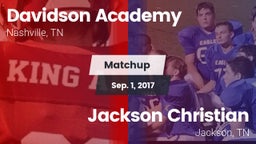 Matchup: Davidson Academy vs. Jackson Christian  2017
