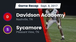 Recap: Davidson Academy  vs. Sycamore  2017