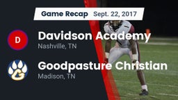 Recap: Davidson Academy  vs. Goodpasture Christian  2017