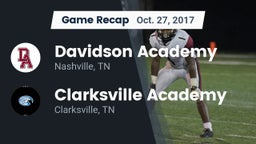 Recap: Davidson Academy  vs. Clarksville Academy 2017