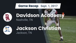 Recap: Davidson Academy  vs. Jackson Christian  2017