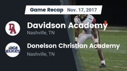 Recap: Davidson Academy  vs. Donelson Christian Academy  2017