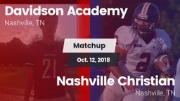 Matchup: Davidson Academy vs. Nashville Christian  2018