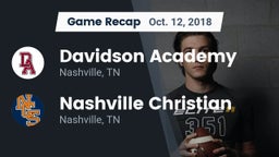 Recap: Davidson Academy  vs. Nashville Christian  2018