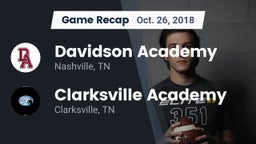 Recap: Davidson Academy  vs. Clarksville Academy 2018