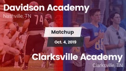 Matchup: Davidson Academy vs. Clarksville Academy 2019