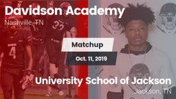 Matchup: Davidson Academy vs. University School of Jackson 2019