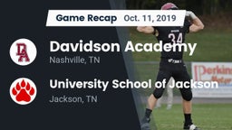 Recap: Davidson Academy  vs. University School of Jackson 2019