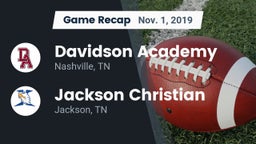 Recap: Davidson Academy  vs. Jackson Christian  2019