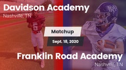 Matchup: Davidson Academy vs. Franklin Road Academy 2020