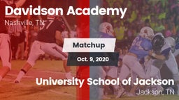 Matchup: Davidson Academy vs. University School of Jackson 2020