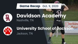 Recap: Davidson Academy  vs. University School of Jackson 2020