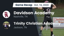 Recap: Davidson Academy  vs. Trinity Christian Academy  2020