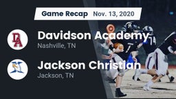Recap: Davidson Academy  vs. Jackson Christian  2020