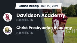 Recap: Davidson Academy  vs. Christ Presbyterian Academy 2021