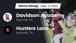 Recap: Davidson Academy  vs. Hunters Lane  2022