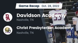 Recap: Davidson Academy  vs. Christ Presbyterian Academy 2022
