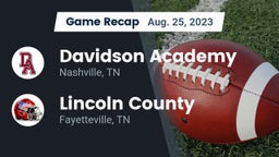 Recap: Davidson Academy  vs. Lincoln County  2023