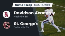 Recap: Davidson Academy  vs. St. George's  2023