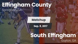 Matchup: Effingham County vs. South Effingham  2017
