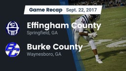 Recap: Effingham County  vs. Burke County  2017