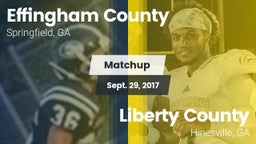 Matchup: Effingham County vs. Liberty County  2017