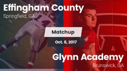 Matchup: Effingham County vs. Glynn Academy  2017