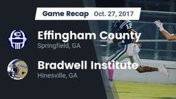 Recap: Effingham County  vs. Bradwell Institute 2017