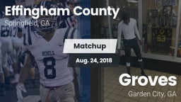 Matchup: Effingham County vs. Groves  2018