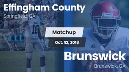 Matchup: Effingham County vs. Brunswick  2018