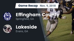 Recap: Effingham County  vs. Lakeside  2018