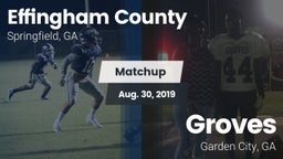 Matchup: Effingham County vs. Groves  2019