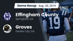 Recap: Effingham County  vs. Groves  2019