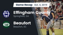 Recap: Effingham County  vs. Beaufort  2019