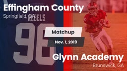 Matchup: Effingham County vs. Glynn Academy  2019
