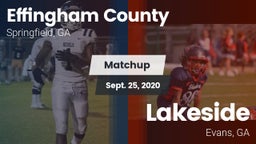 Matchup: Effingham County vs. Lakeside  2020