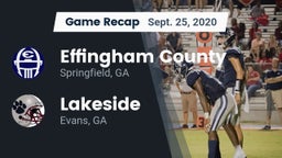 Recap: Effingham County  vs. Lakeside  2020
