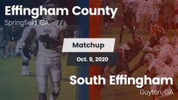 Matchup: Effingham County vs. South Effingham  2020