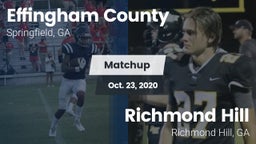 Matchup: Effingham County vs. Richmond Hill  2020