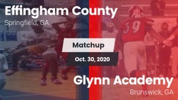 Matchup: Effingham County vs. Glynn Academy  2020