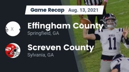 Recap: Effingham County  vs. Screven County  2021
