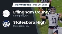 Recap: Effingham County  vs. Statesboro High 2021