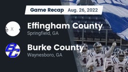Recap: Effingham County  vs. Burke County  2022