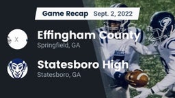 Recap: Effingham County  vs. Statesboro High 2022