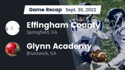 Recap: Effingham County  vs. Glynn Academy  2022
