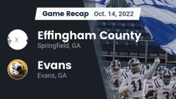 Recap: Effingham County  vs. Evans  2022